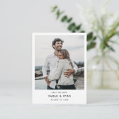 De Foto van de douane bewaart de Datum nodigt Brie Aankondigingskaart (Staand voorkant)