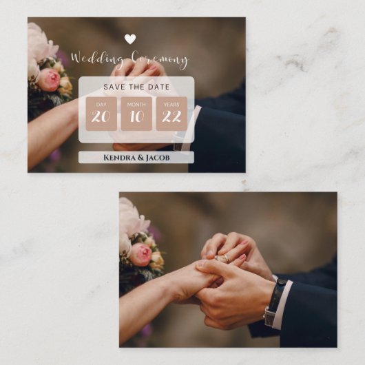 De Foto van de douane bewaart de Uitnodiging van d Informatiekaartje (Voorkant / Achterkant)