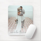 De foto van de douane herinnert dit Moment Passen  Muismat (Met muis)