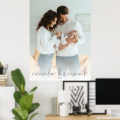 De foto van de douane herinnert dit ogenblik Nieuw Poster (Thuiskantoor)