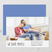 De Foto van de douane met Uw Namen en Nieuw Adres Aankondiging (Voorkant / Achterkant)