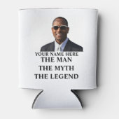 De foto van de douane noemt het man de mythe de le blikjeskoeler (Voorkant)