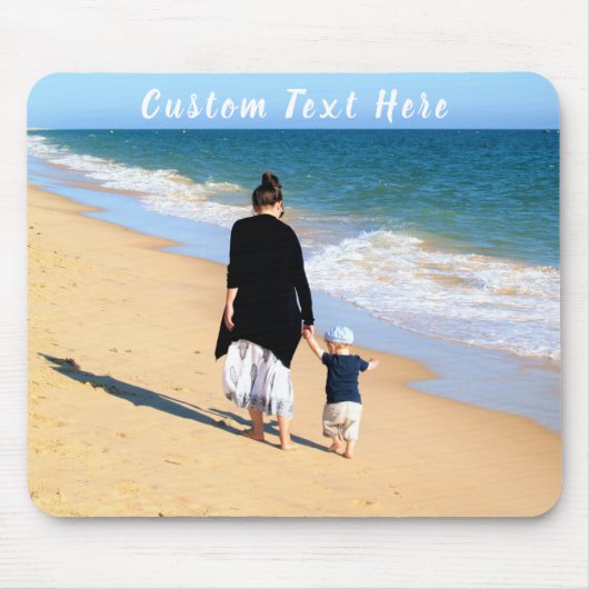 De Foto van de douane Uw Foto's en Tekst Muismat (Voorkant)