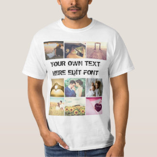 De foto van de douane x9 en uw eigen tekst T-shirt