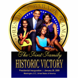 De foto van de eerste familie staand fotobeeldje