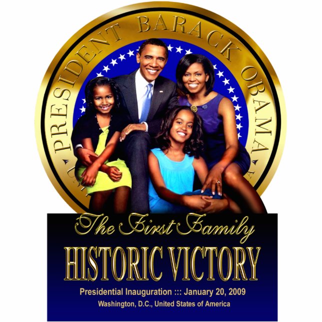 De foto van de eerste familie staand fotobeeldje  (Voorkant)