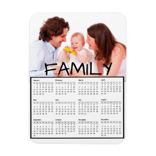 De Foto van de familie maakte Magnet van de Kalend Magneet