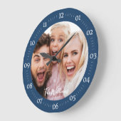 De Foto van de familie met de Moderne Grote Klok v (Hoek)