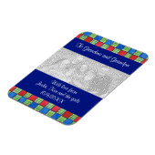 De Foto van de familie uploadt Fridge Magnet Magneet (Linkerzijde)