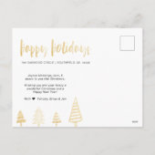 De Foto van de Familie van de Kerstboom van Feestdagenkaart (Achterkant)