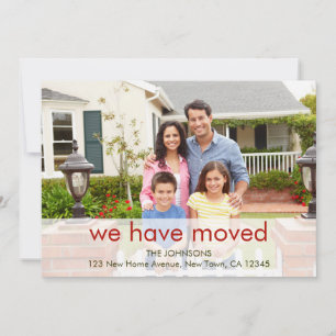 De Foto van de familie wij hebben Naam en Nieuw Ad Aankondiging