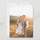 De Foto van de herfst bewaart de Datum Save The Date (Achterkant)