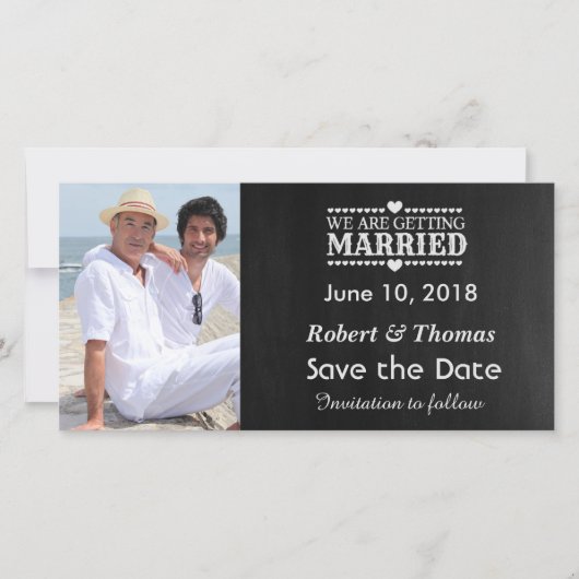 De Foto van de homepage bewaart de Datum Save The Date (Voorkant)