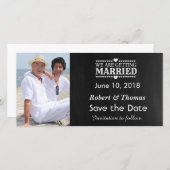 De Foto van de homepage bewaart de Datum Save The Date (Voorkant / Achterkant)