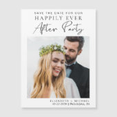 De Foto van de huwelijksontvangst bewaart de datum (Voorkant)