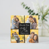 DE FOTO VAN DE KLLAGE BEWAREN DE DATUURAANKONDIGIN SAVE THE DATE (Staand voorkant)