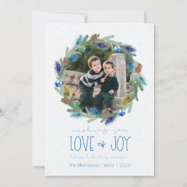 De Foto van de Kroon van de Veer van de Pauw van Feestdagenkaart