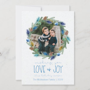 De Foto van de Kroon van de Veer van de Pauw van Feestdagenkaart