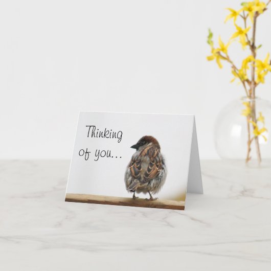 De foto van de mus kaart (Gele Bloem)