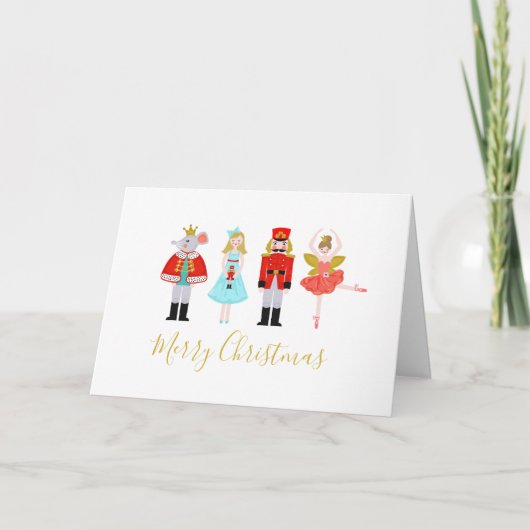 De Foto van de Notekraker van Kerstmis van de Feestdagen Kaart (Voorkant)