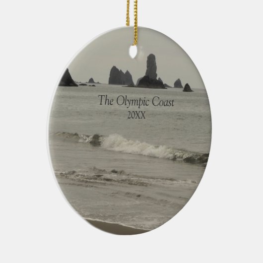 De foto van de Olympische kust van Seascape Keramisch Ornament (Rechts)