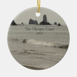 De foto van de Olympische kust van Seascape Keramisch Ornament