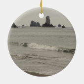 De foto van de Olympische kust van Seascape Keramisch Ornament (Achterkant)