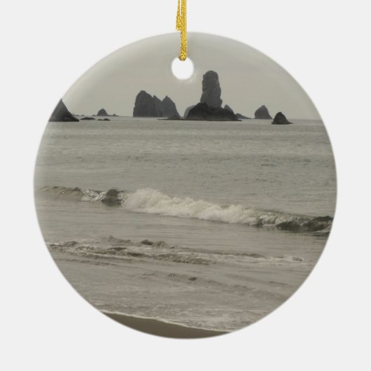 De foto van de Olympische kust van Seascape Keramisch Ornament (Achterkant)