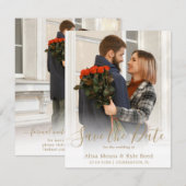 De Foto van de paar sparen de Aankondiging van de  (Voorkant / Achterkant)