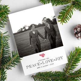 De Foto van de Paren van de Vakantie van Kerstmis Feestdagenkaart