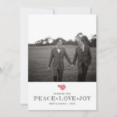 De Foto van de Paren van de Vakantie van Kerstmis Feestdagenkaart (Voorkant)