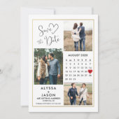 De Foto van de romance bewaart de Kaart van de Dat (Voorkant)