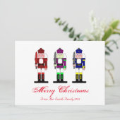 De Foto van de Vakantie van de notekraker Feestdagenkaart (Staand voorkant)