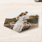 De foto van de Verhuur sparen de Datum Kartonnen Onderzetters (Schuin)