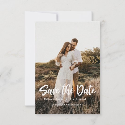 De foto van de Verhuur sparen de Datum Save The Date (Voorkant)