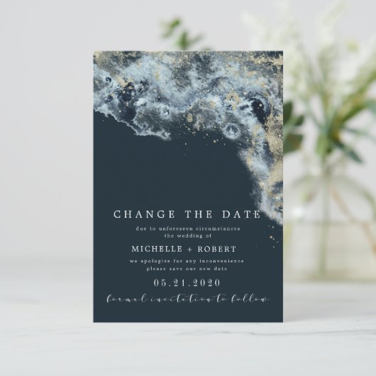 De Foto van de waterverf verandert de Uitnodiging  (Staand voorkant)