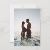 De Foto van de waterverf verandert de Uitnodiging  (Achterkant)