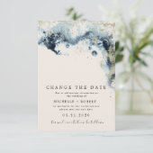 De Foto van de waterverf verandert de Uitnodiging  (Staand voorkant)