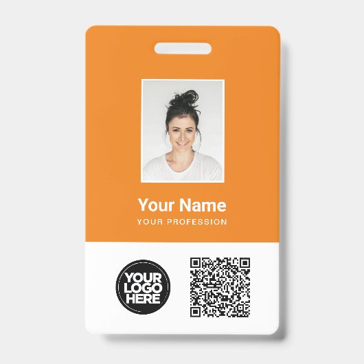 De Foto van de werknemer van de douane, Qr en de C Badge (Voorzijde)