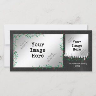 De Foto van de ZEGEN van Swag van de Bes van de Feestdagenkaart