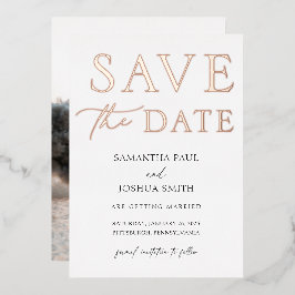 De Foto van Elegant sparen de Uitnodiging van de F