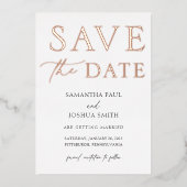 De Foto van Elegant sparen de Uitnodiging van de F (Voorkant)