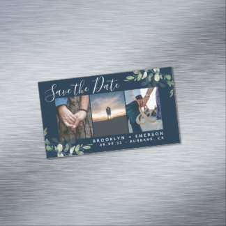 De Foto van Eucalyptus van de begroting sparen de  Magnetisch Visitekaartje