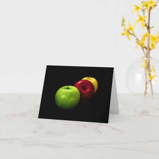 de foto van het appelfruit kaart (Gele Bloem)