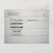 De foto van het huwelijk bewaart de Datum Champagn Briefkaart (Achterkant)