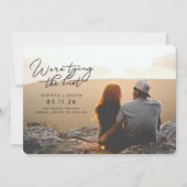 De Foto van het huwelijk binden de knoop sparen de Kaart (Voorkant)