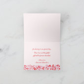 De foto van het huwelijk dankt u kaardt harten & bedankkaart (Binnen)