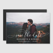 De Foto van het huwelijk sparen de Datum Magnetisc (Voorkant / Achterkant)