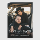 De Foto van het huwelijk sparen de Datum Magnetisc (Voorkant)