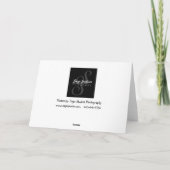 De foto van het Huwelijk van Baker B&W Kaart (Achterkant)